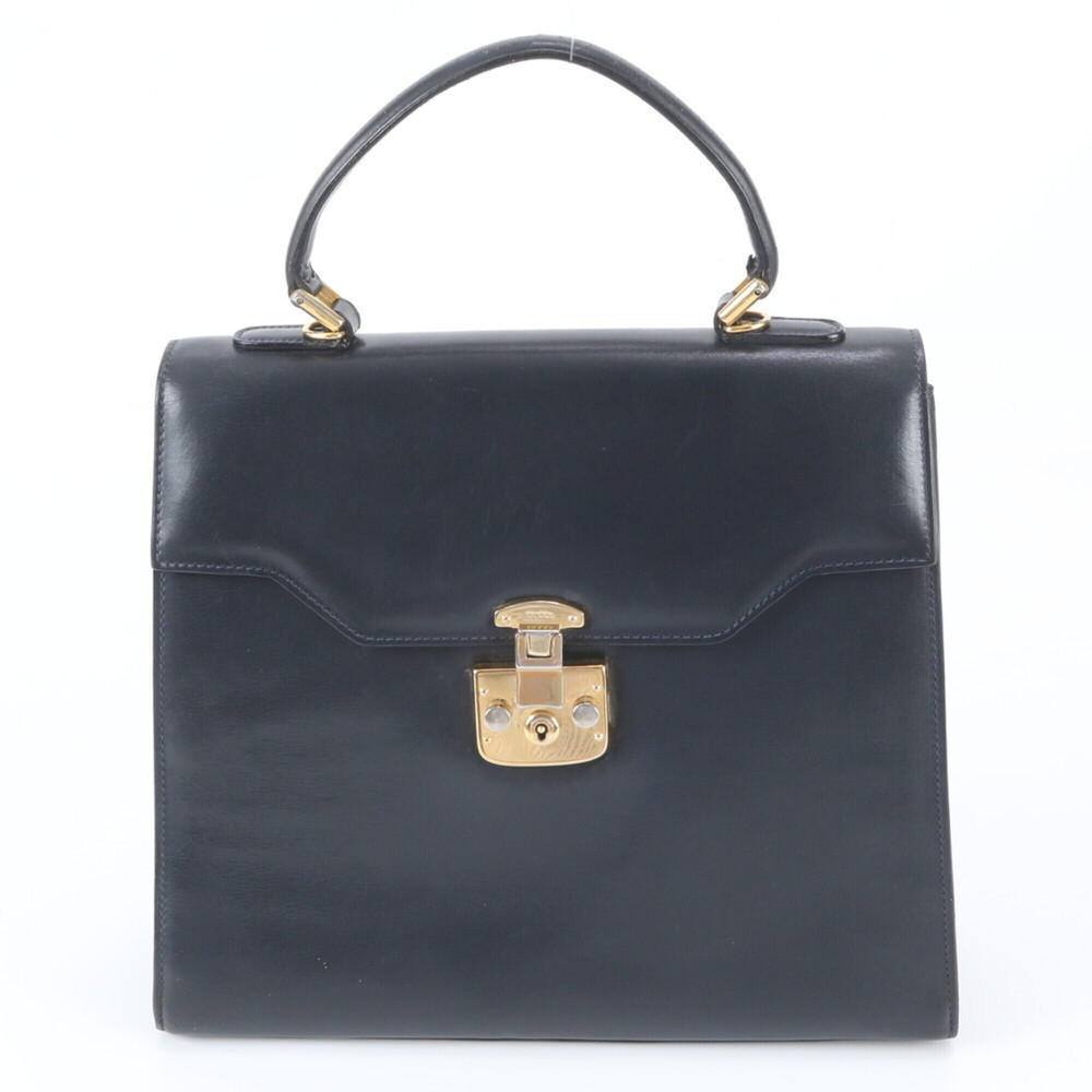 Gucci Lady Lock 000 256 0192 Leather Handbag, Black, Brand Name, Women's
